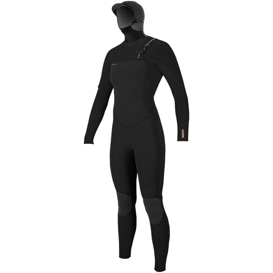 O'Neill Women's Hyperfreak 5.5/4+ Hooded Chest Zip Wetsuit